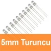 5mm Şeffaf Turuncu Diyot LED
