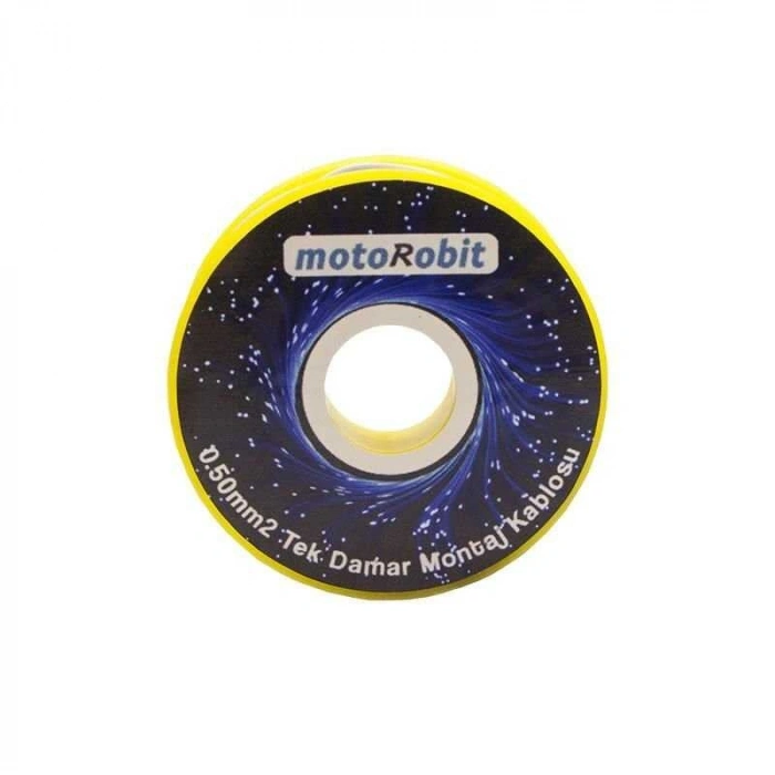 0.50 mm2 Kırmızı Tek Damar Montaj Kablosu - 10 Metre