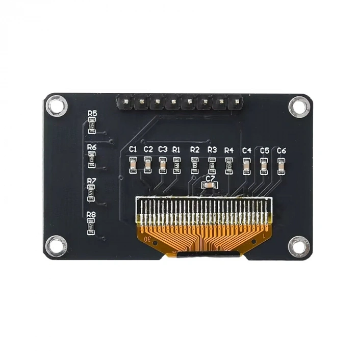 0.96 128x64 SSD1315 4-Butonlu OLED LCD Ekran - Beyaz