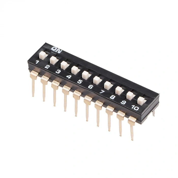 10-Pin Entegre Tip Dip Switch