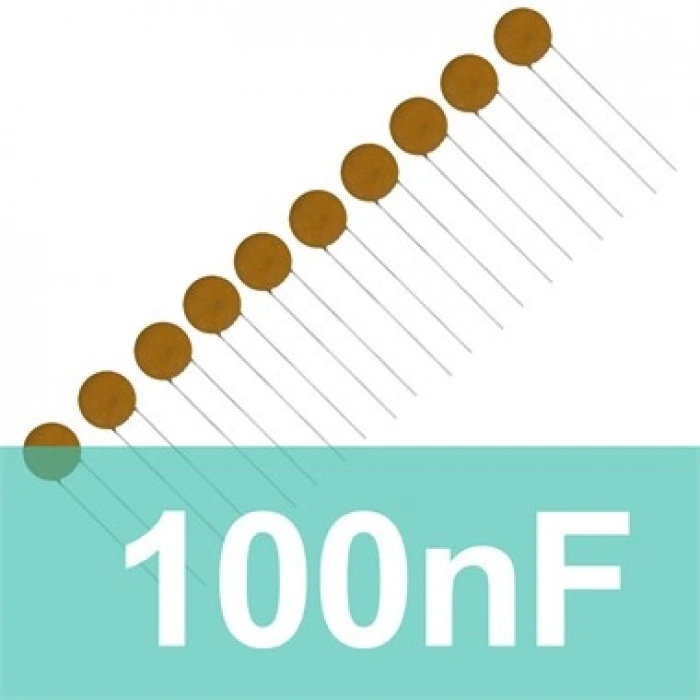 100nF Seramik Kondansatör (10 Adet)