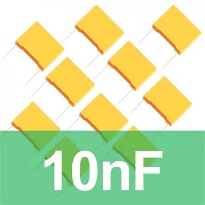 10nF Polyester Kondansatör (10 Adet) Film Kapasitör
