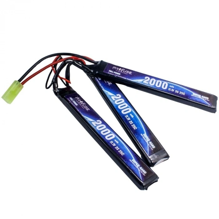 11,1V 3S 2000mAh 25C Airsoft Lipo Batarya