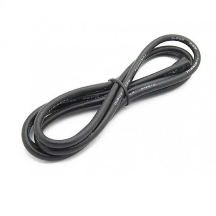12 AWG Silikon Kablo Siyah - 1 Metre