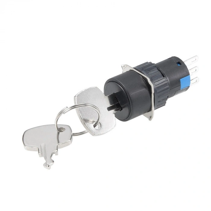 16mm Anahtarlı Mandal Buton 0-1