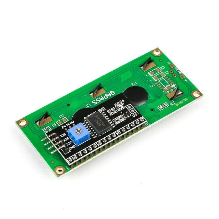 16x2 Karakter LCD Ekran I2C Modüllü - Mavi