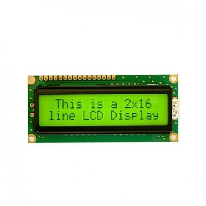 16x2 Karakter LCD Ekran Pinli - Yeşil