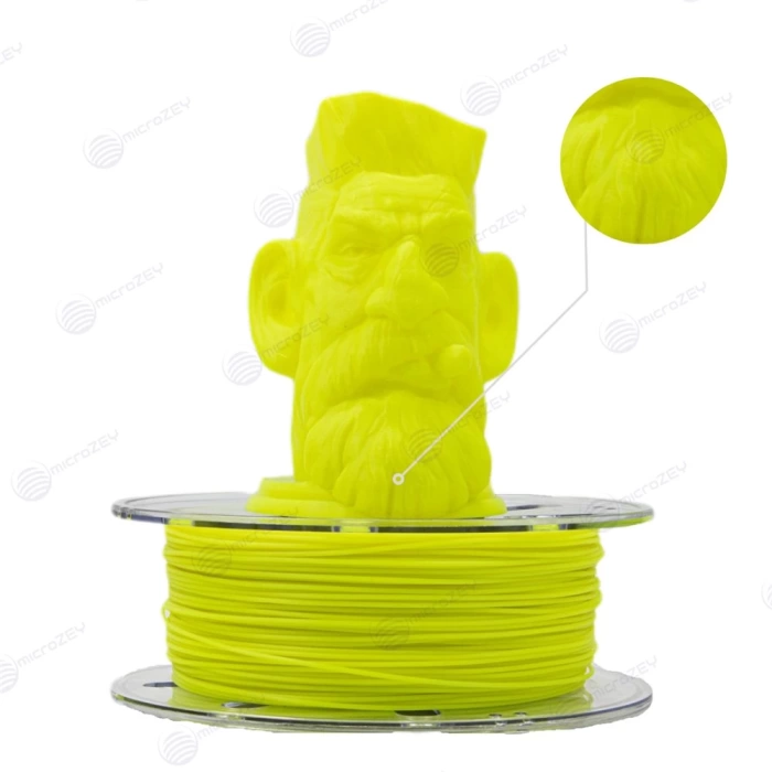 1.75mm Microzey Pla Pro -Neon Sarı Filament +3 Kg