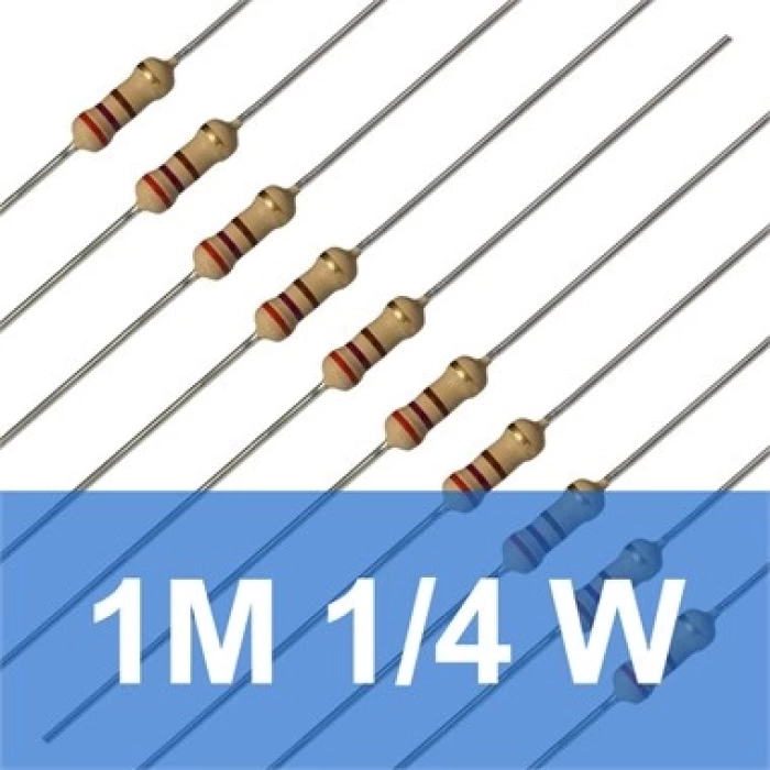 1M 1/4W Direnç (10 Adet)
