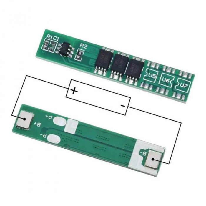 1S 6A 18650 & Lipo BMS Şarj Devresi 3.7V - 4.2V