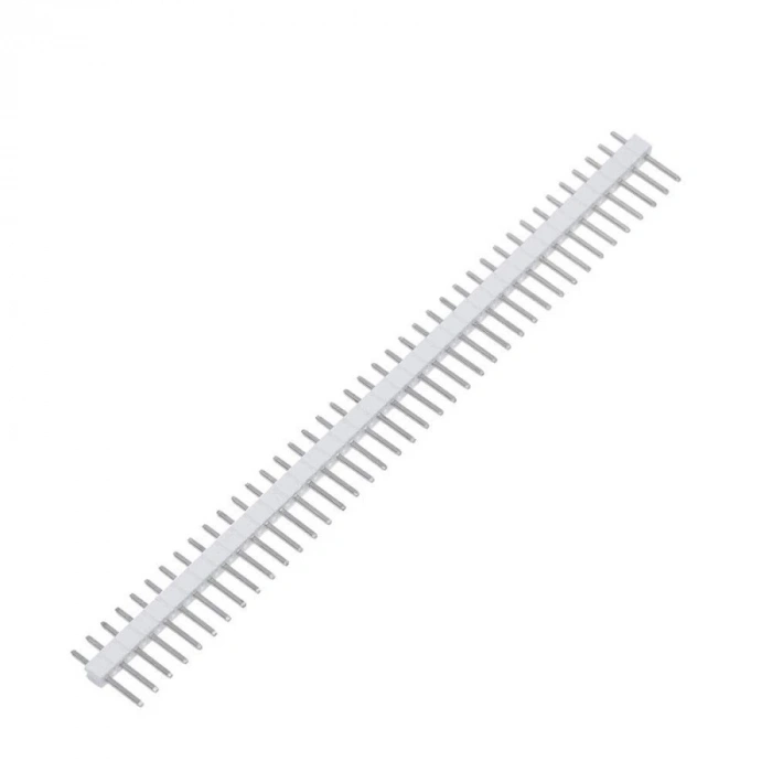 1x40 Erkek Header 40 Pin 2.54mm 180 Derece - Beyaz