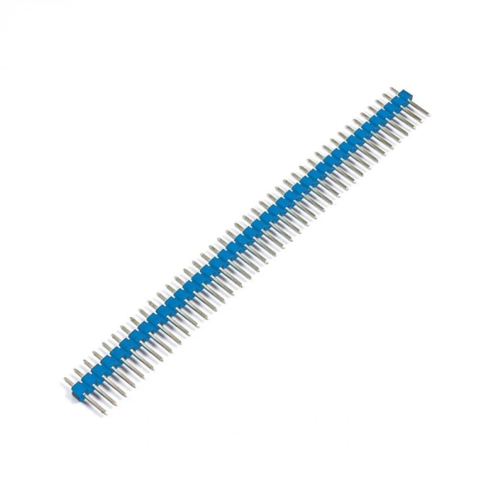 1x40 Erkek Header 40 Pin 2.54mm 180 Derece - Mavi