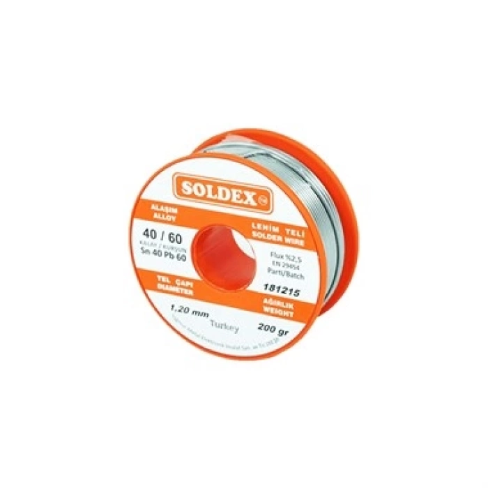 200g 1,20mm Lehim Teli (%60 Kalay / %40 Kurşun)