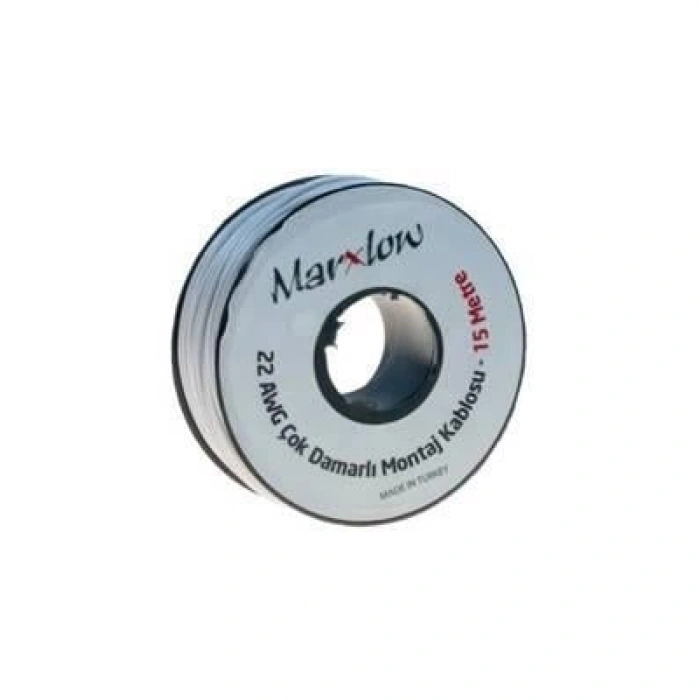 22 AWG Çok Damarlı Montaj Kablosu 15M Beyaz