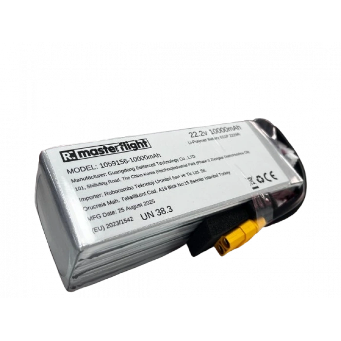 22,2V Li-po Pil 10000mAh 80C 6s Lityum Polymer Batarya