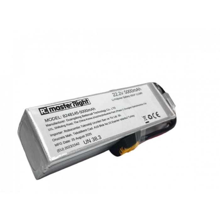 22,2V Li-po Pil 5000mAh 40C 6s Lityum Polymer Batarya