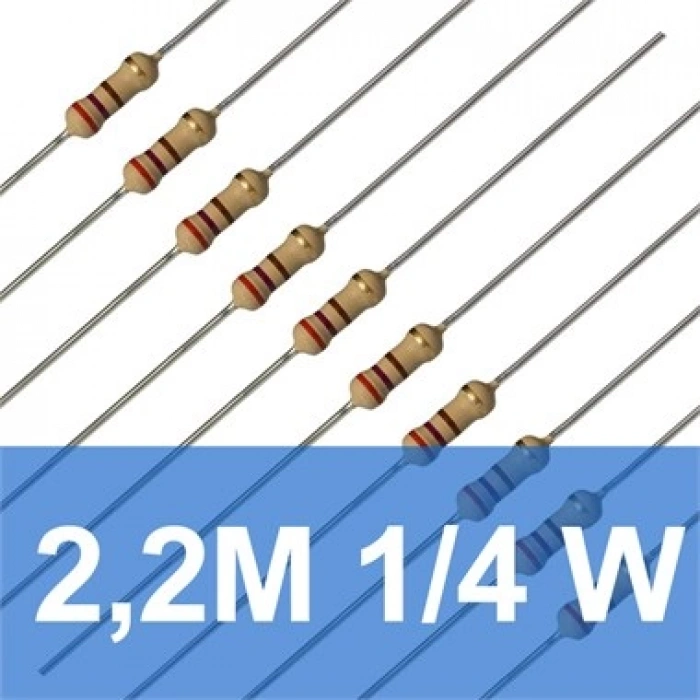 2.2M 1/4W Direnç (10 Adet)