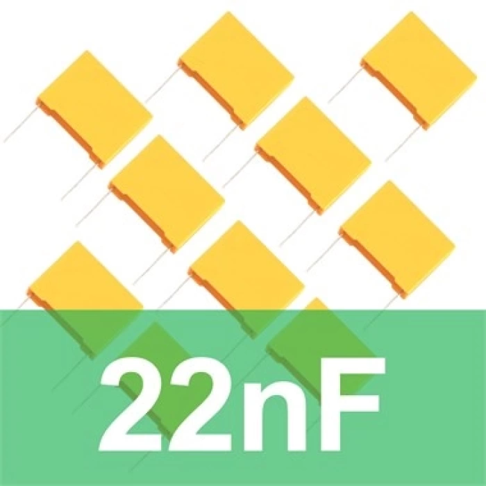22nF Polyester Kondansatör (10 Adet) Film Kapasitör