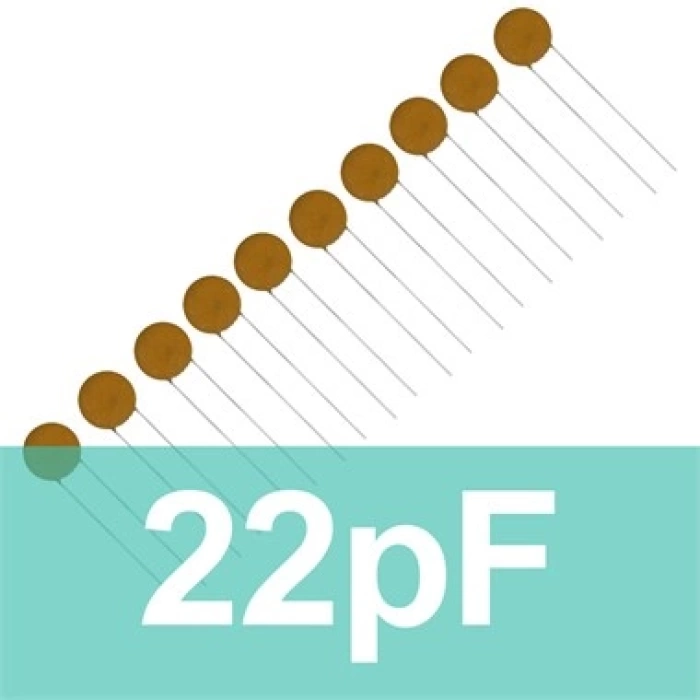 22pF Seramik Kondansatör (10 Adet)