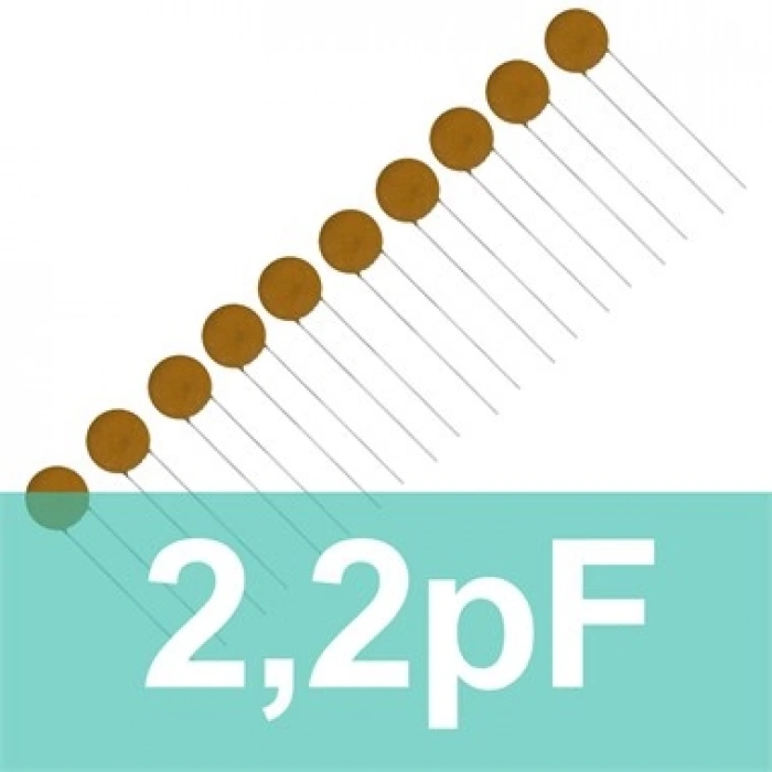 2.2pF Seramik Kondansatör (10 Adet) Mercimek Kondansatör
