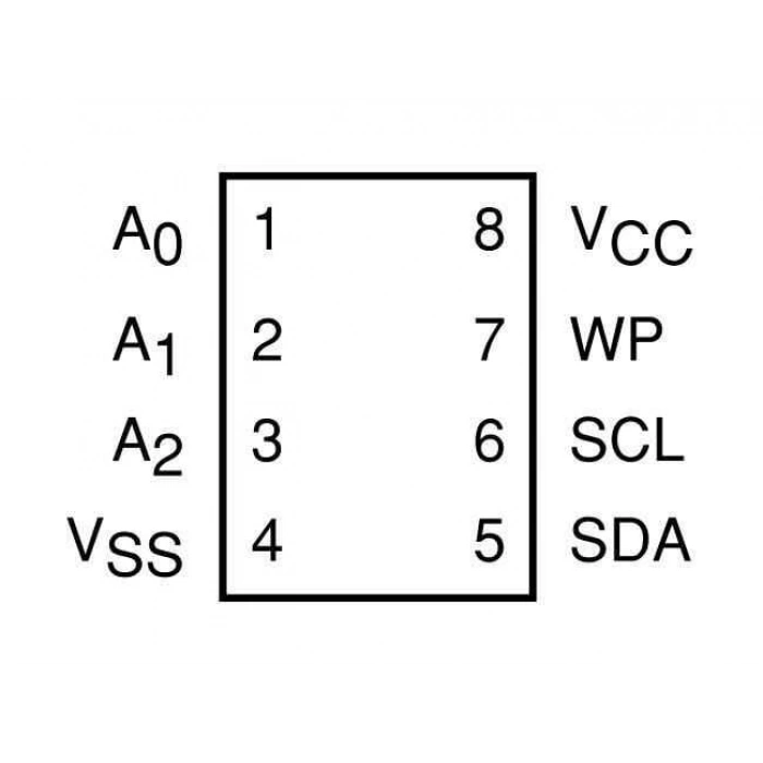 24C01LI - DIP8 EEPROM Entegresi