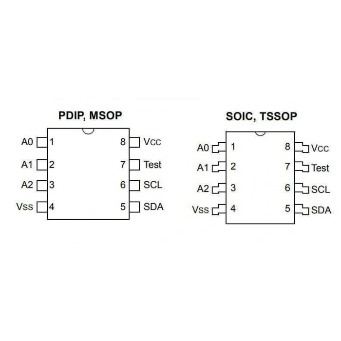 24C02 - DIP8 EEPROM Entegresi