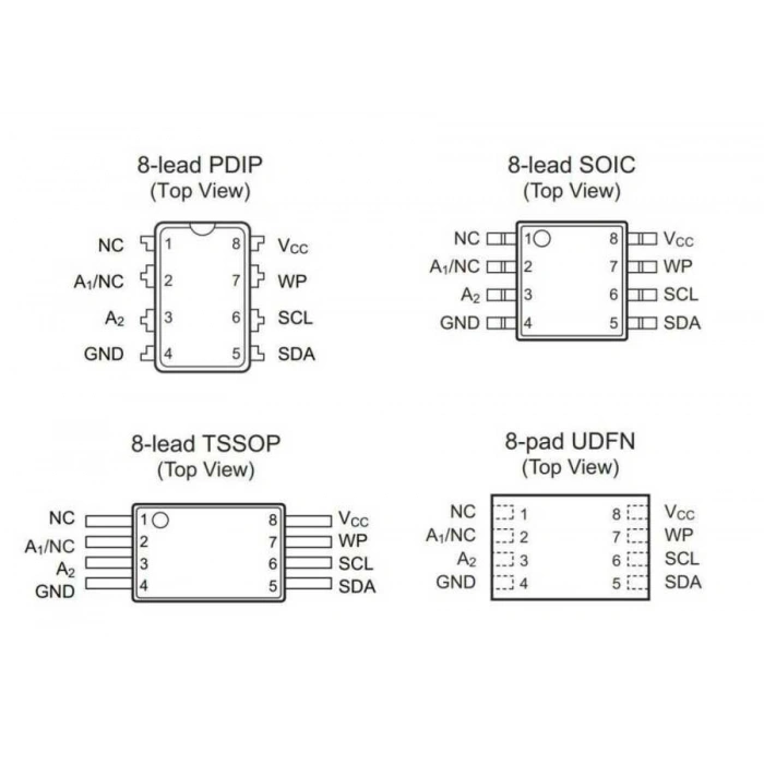 24C04 - SO8 SMD EEPROM Entegresi