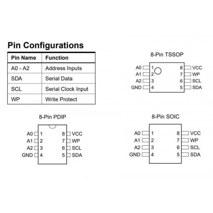 24C32 - SO8 SMD EEPROM Entegresi