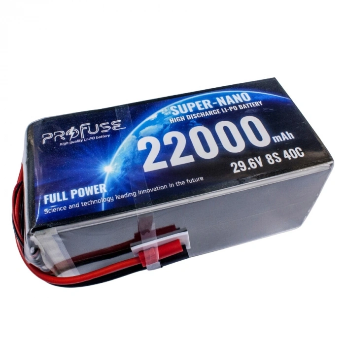29,6V 8S 22000mAh 40C Lipo Batarya