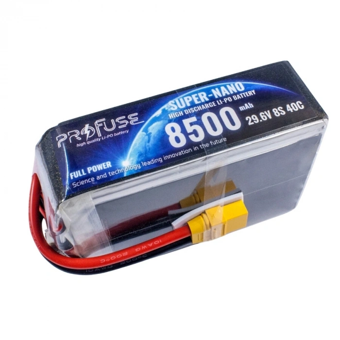 29,6V 8S 8500mAh 40C Lipo Batarya
