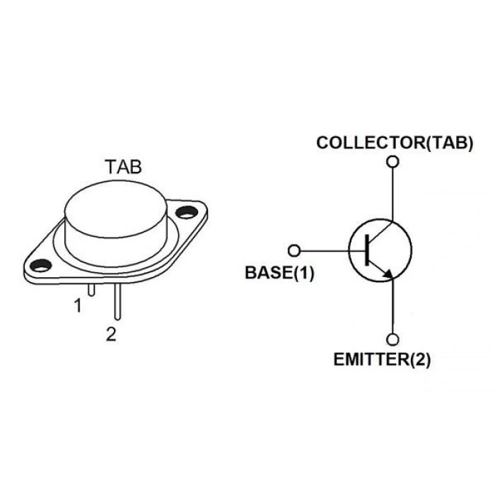 2N3055 - TO3 NPN Transistör
