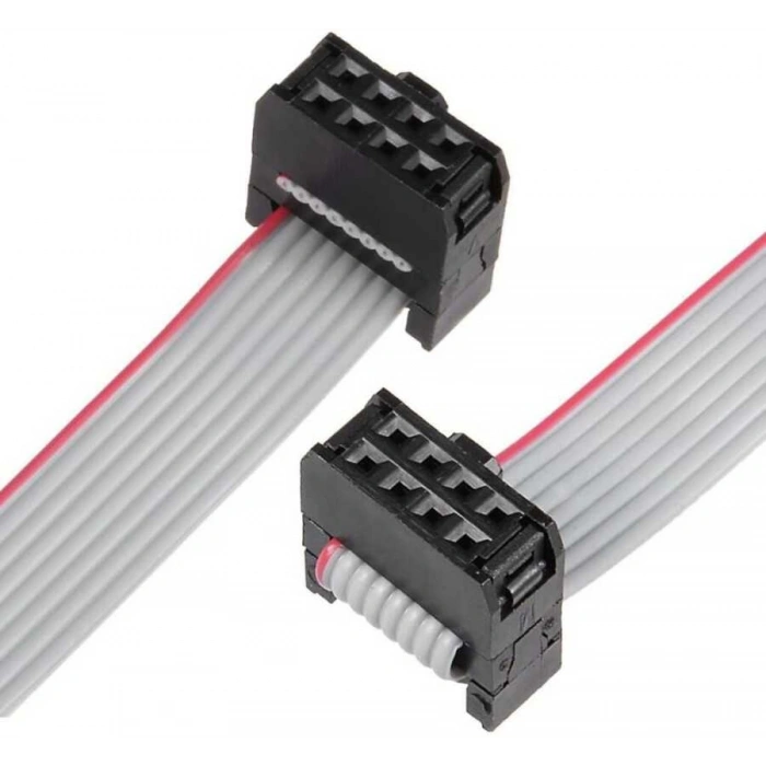 2x4 8 Pin Dişi-Dişi Flat Kablo - 50cm