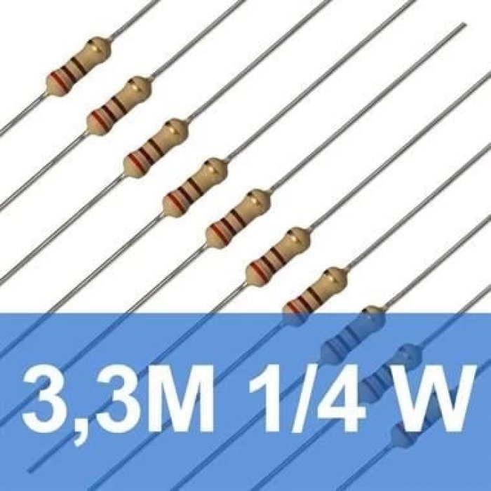 3.3M 1/4W Direnç (10 Adet)