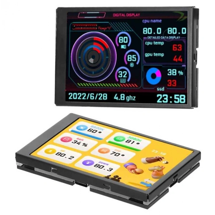 3.5 inç USB LCD Ekran - CPU GPU RAM HDD Monitörü
