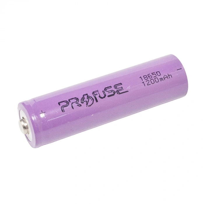 3.7V 1200mAh 18650 Li-ion Şarjlı Pil - Başlı