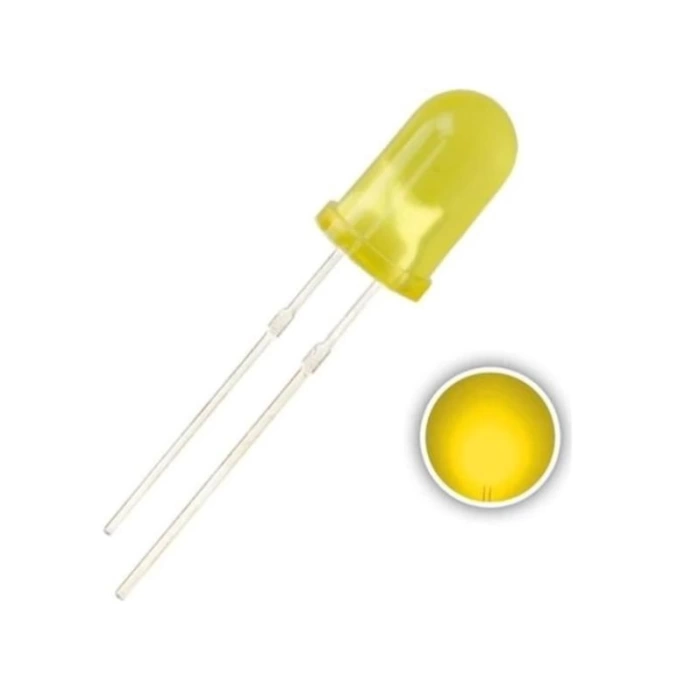 3mm Sarı Diyot LED (10 Adet)
