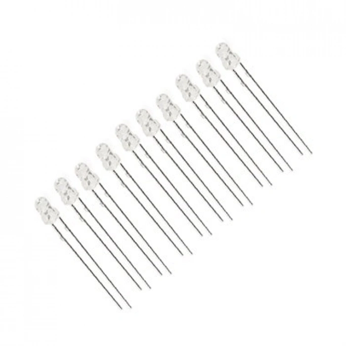 3mm Şeffaf Yeşil Diyot LED (10 Adet)