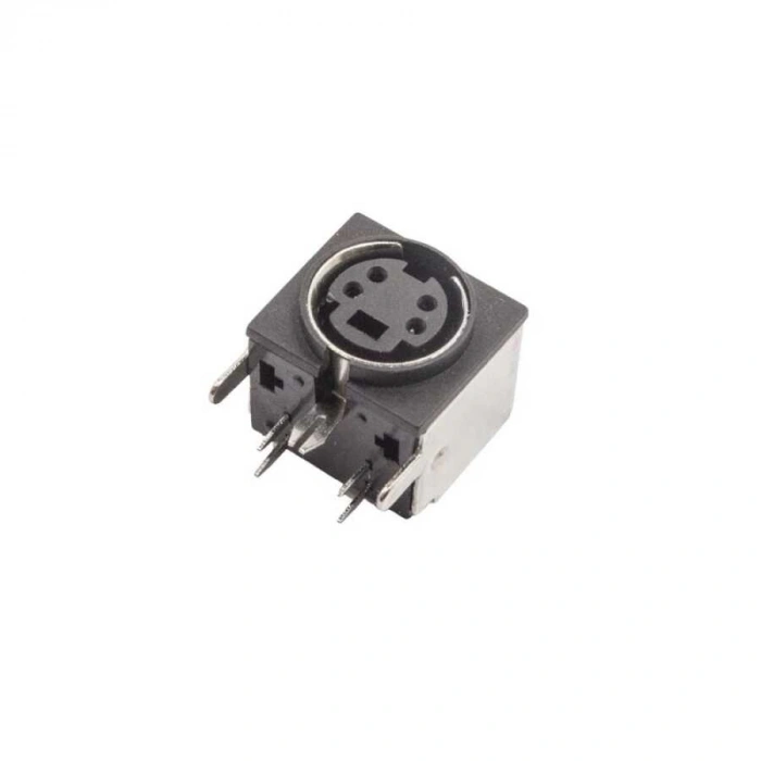 4 Pin Dişi Mini DIN Konnektör - Pcb Tipi