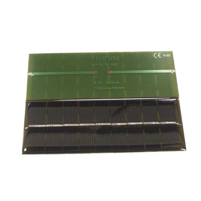 4.5V 250mA Solar Panel - Güneş Pili 136x55mm