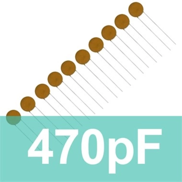 470pF Seramik Kondansatör (10 Adet)