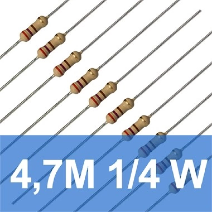4.7M 1/4W Direnç (10 Adet)