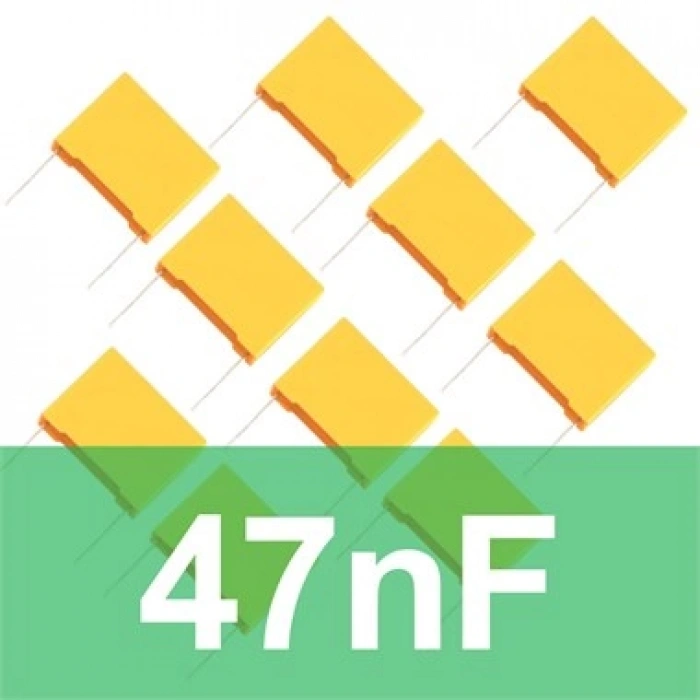 47nF Polyester Kondansatör (10 Adet) Film Kapasitör