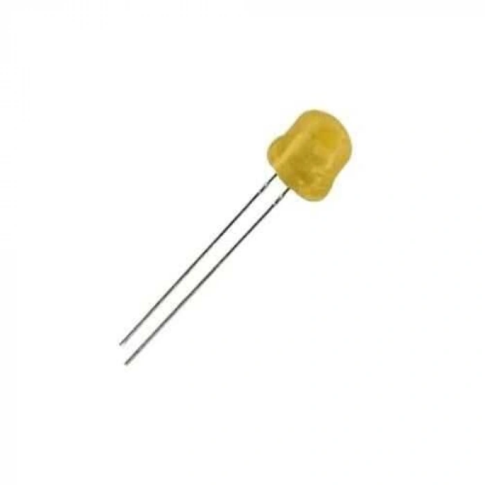 4.8mm Sarı Mantar Led Paketi - 10 Adet