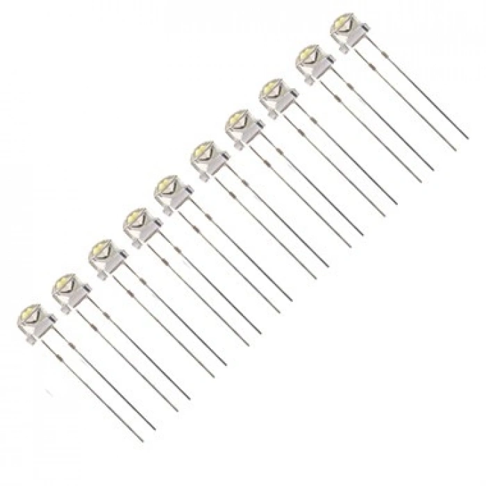 4.8mm Şeffaf Beyaz Mantar LED