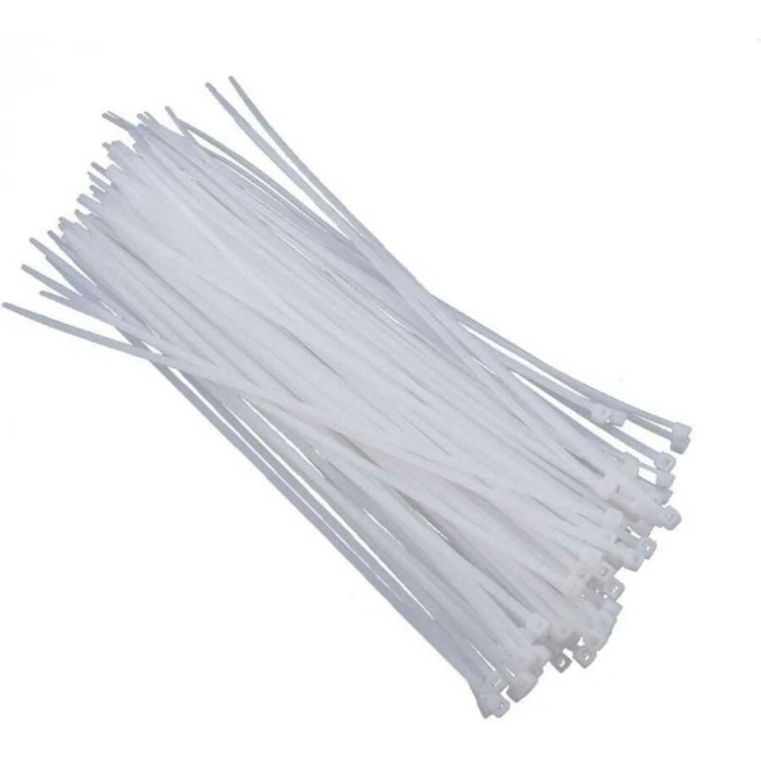 4.8mmx300mm Kablo Bağı Beyaz - 100 Adet