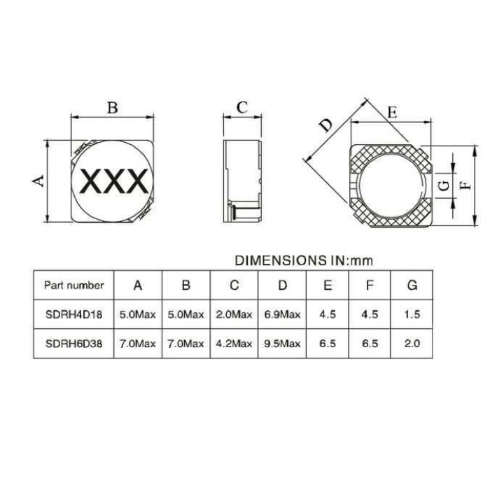 4D18 22UH SMD Bobin