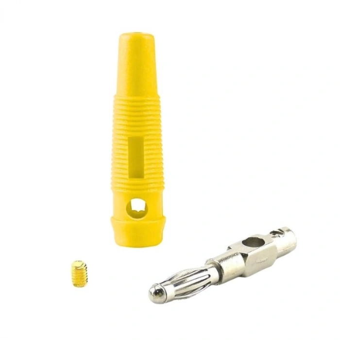 4mm 32A Erkek Banana Konnektör - Sarı