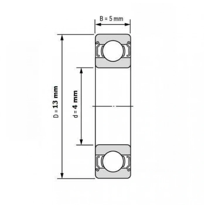 4mm Rulman 624zz