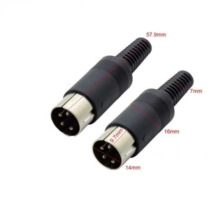 5 Pin Erkek DIN Konnektör
