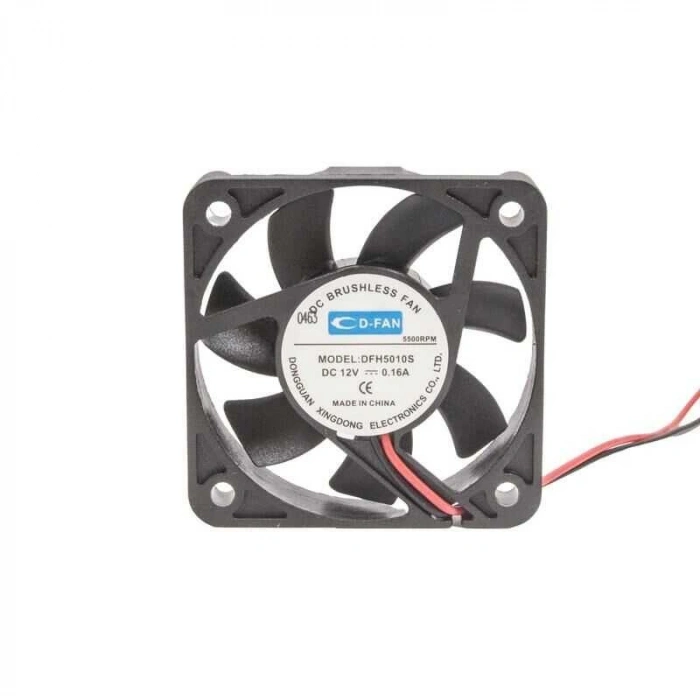 50x50x10mm 12V 0.16A Fan 2 Kablolu